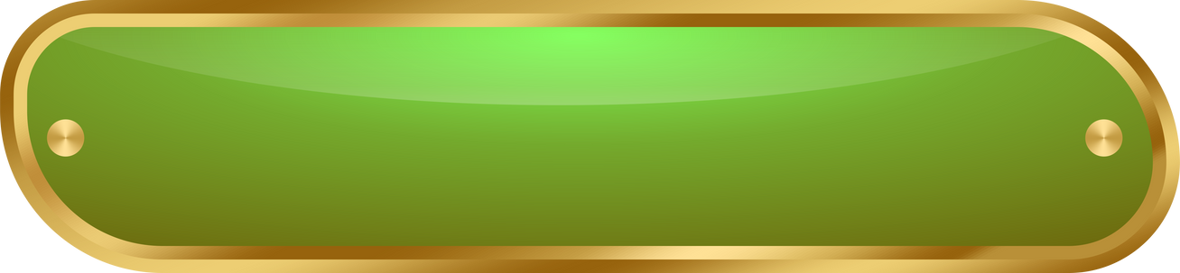 Button green metallic luxury border golden